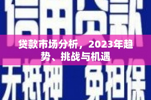 洛宁贷款市场分析，2023年趋势、挑战与机遇
