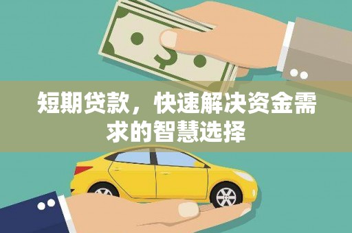 洛宁短期贷款，快速解决资金需求的智慧选择
