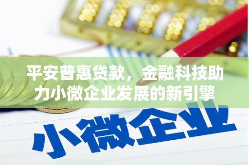 洛宁平安普惠贷款，金融科技助力小微企业发展的新引擎