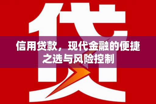 洛宁信用贷款，现代金融的便捷之选与风险控制