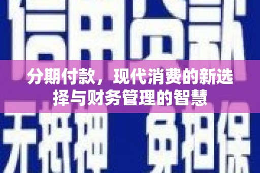 洛宁分期付款，现代消费的新选择与财务管理的智慧