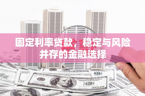 洛宁固定利率贷款，稳定与风险并存的金融选择