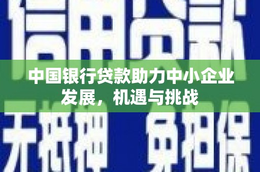 洛宁中国银行贷款助力中小企业发展，机遇与挑战