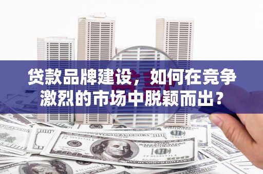 洛宁贷款品牌建设，如何在竞争激烈的市场中脱颖而出？