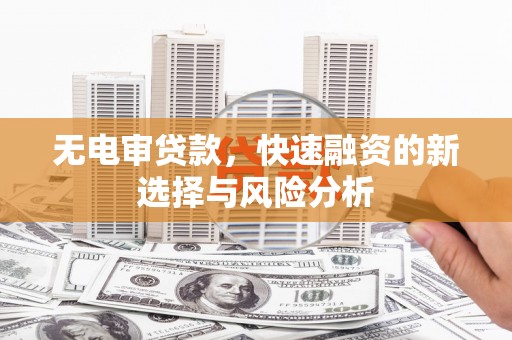 洛宁无电审贷款，快速融资的新选择与风险分析