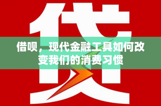 洛宁借呗，现代金融工具如何改变我们的消费习惯
