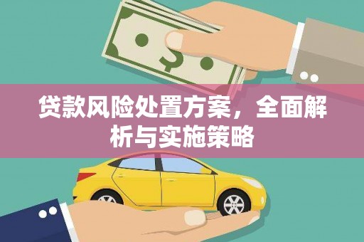 洛宁贷款风险处置方案，全面解析与实施策略