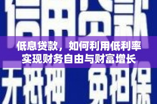 洛宁低息贷款，如何利用低利率实现财务自由与财富增长