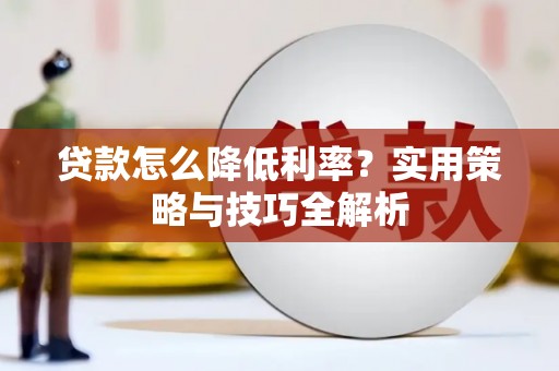 洛宁贷款怎么降低利率？实用策略与技巧全解析